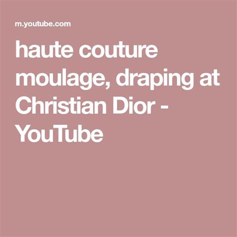 moulage dior|christian dior moulage examples.